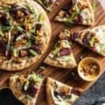 purple carrot review - Beet and Coconut Bacon Flatbread